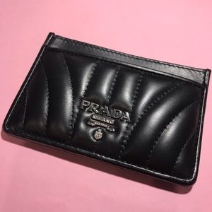 Authentic Prada Diagramme Leather Card Case